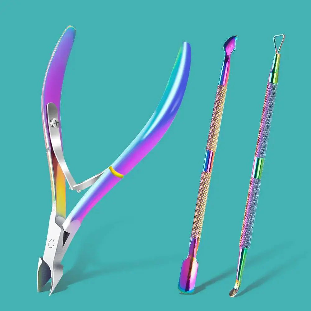 Durable Cuticle Scissors for Nail Care — Rainbow Set - Variant 2