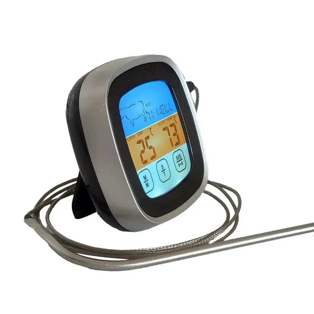 Stainless Steel Digital Meat Thermometer With Probe For BBQ