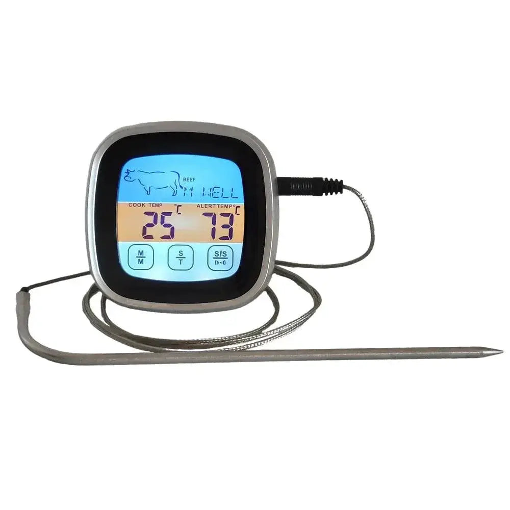 Stainless Steel Digital Meat Thermometer With Probe For BBQ