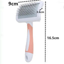 Stainless Steel Dog Cat Grooming Brush Massage Hair Remover