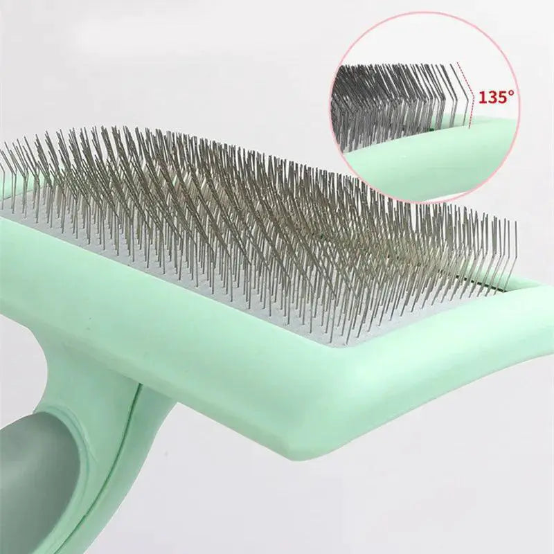 Stainless Steel Dog Cat Grooming Brush Massage Hair Remover