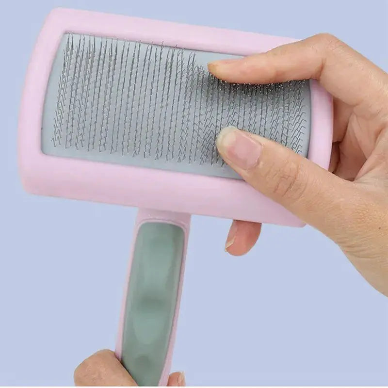 Stainless Steel Dog Cat Grooming Brush Massage Hair Remover