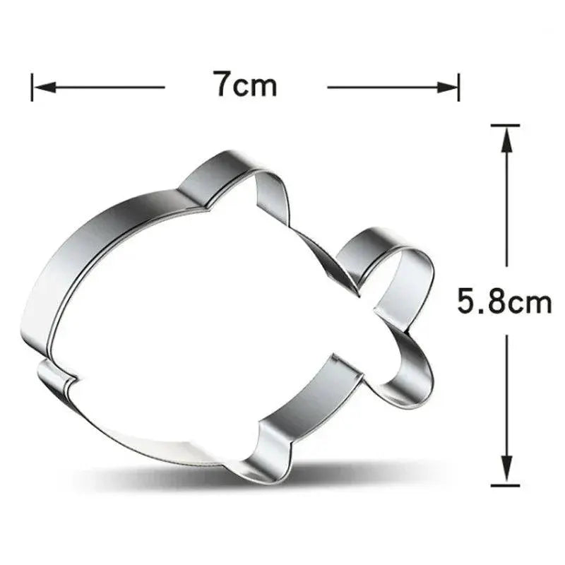 Stainless Steel Dolphin and Crab Cookie Cutters Eco Friendly