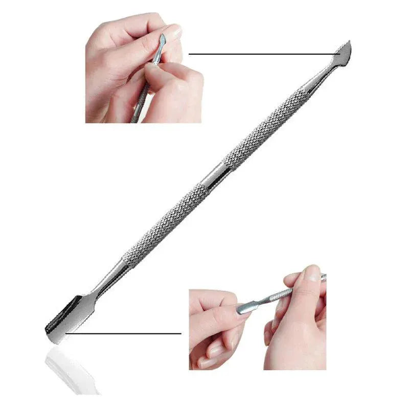 Stainless Steel Dual Ended Cuticle Pusher For Manicure