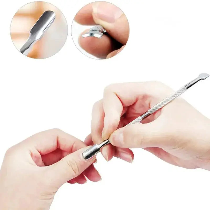 Stainless Steel Dual Ended Cuticle Pusher For Manicure