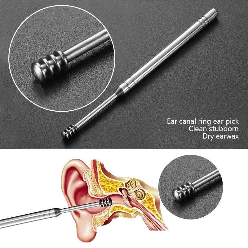 Stainless Steel Ear Cleaning Kit For Gentle Spiral Care