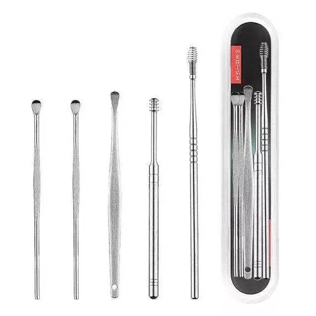 Stainless Steel Ear Cleaning Kit For Gentle Spiral Care