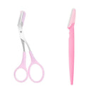 Stainless Steel Eyebrow Trimmer Scissor Beauty Tool for Brows