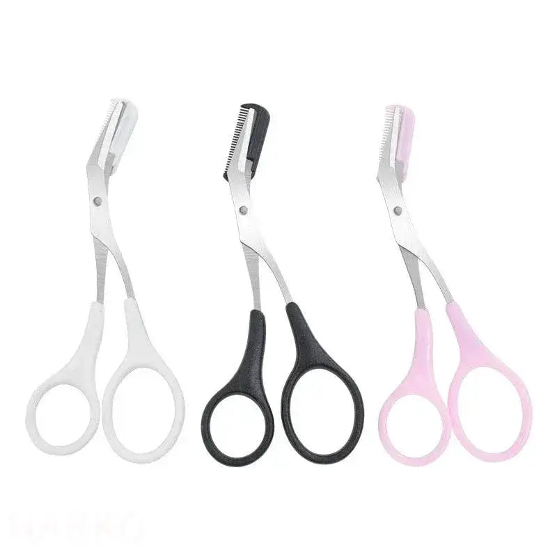 Stainless Steel Eyebrow Trimmer Scissor Beauty Tool