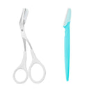 Stainless Steel Eyebrow Trimmer Scissor Beauty Tool for Brows
