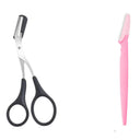 Stainless Steel Eyebrow Trimmer Scissor Beauty Tool for Brows