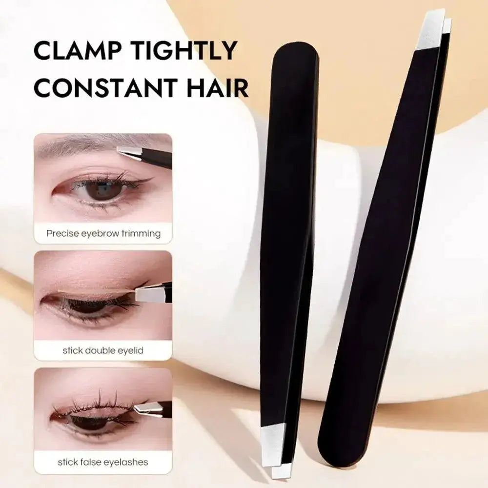 Stainless Steel Eyebrow Tweezer Set For Perfect Brows