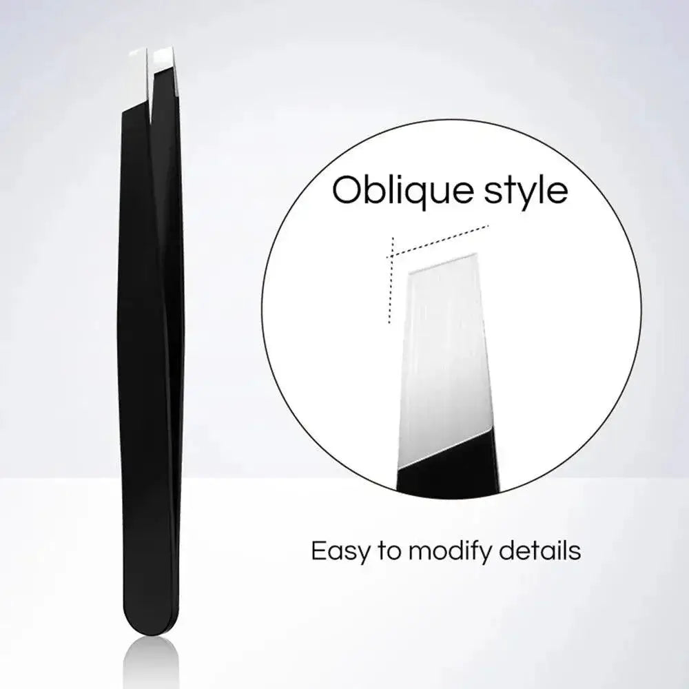 Stainless Steel Eyebrow Tweezer Set For Perfect Brows