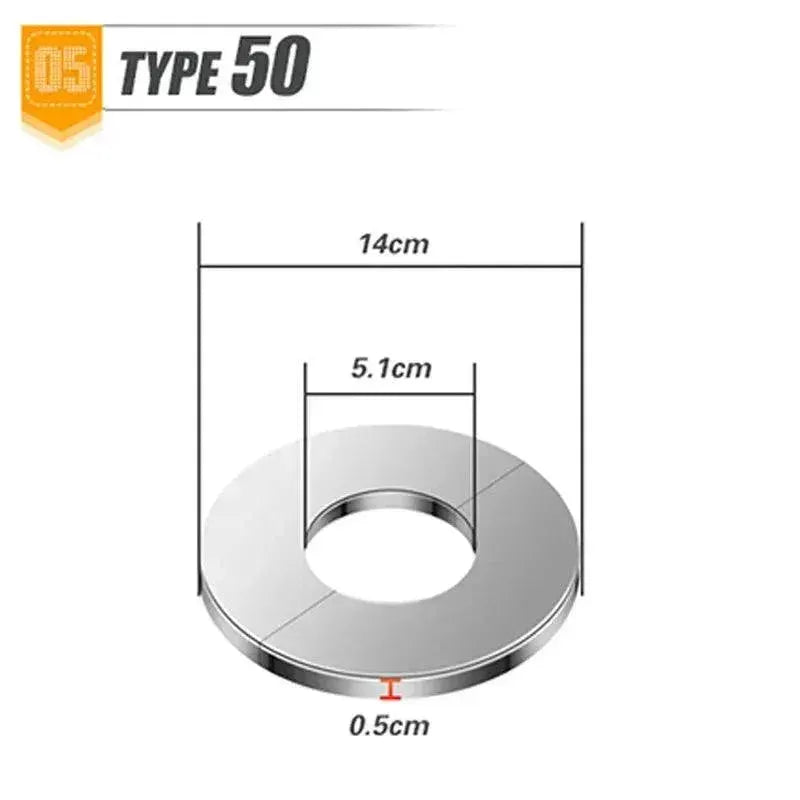 Stainless Steel Faucet Decorative Cover Chrome Finish