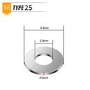 Stainless Steel Faucet Decorative Cover Elegant Chrome Finish