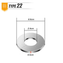 Stainless Steel Faucet Decorative Cover Elegant Chrome Finish