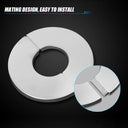Stainless Steel Faucet Decorative Cover Elegant Chrome Finish