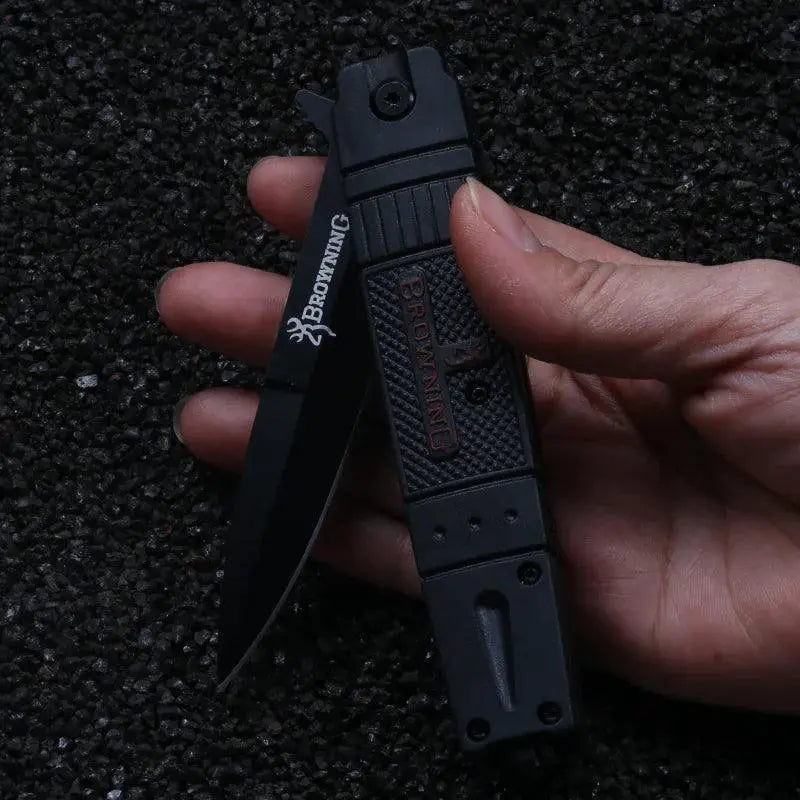 Stainless Steel Folding Knife Durable BBQ Camping Tool