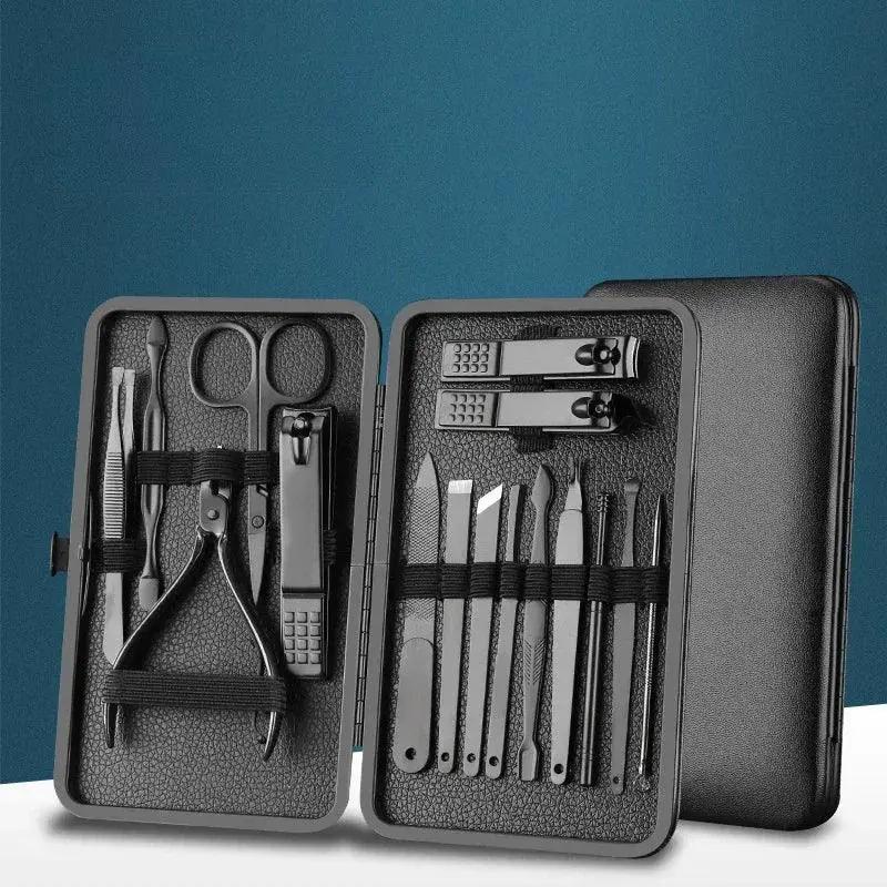 Grooming Kit for Daily Self Care — 19pc Gray