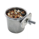 Stainless Steel Hanging Bird Feeder for Parakeet Lovebird