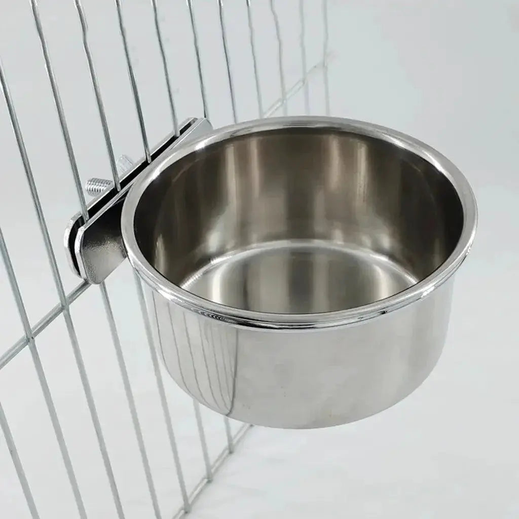 Stainless Steel Hanging Bird Feeder For Parakeet Lovebird
