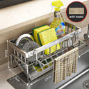 Sink Rack for Busy Homes Keeps Sink Tidy