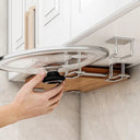 Smart Rack Keeps Pots Lids Sponges Tidy