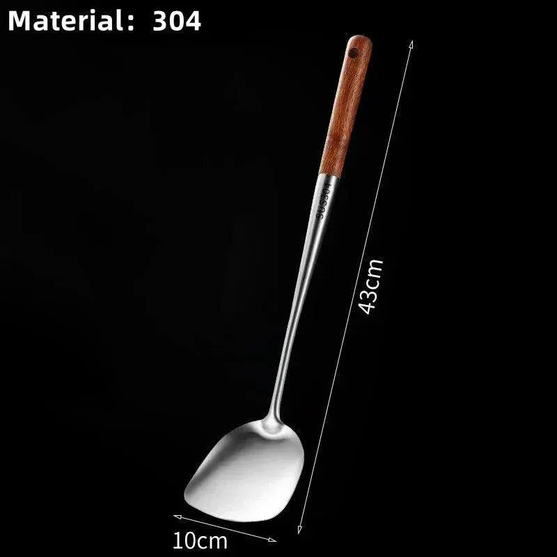 Stainless Steel Long Handle Wok Spatula Slotted Turner
