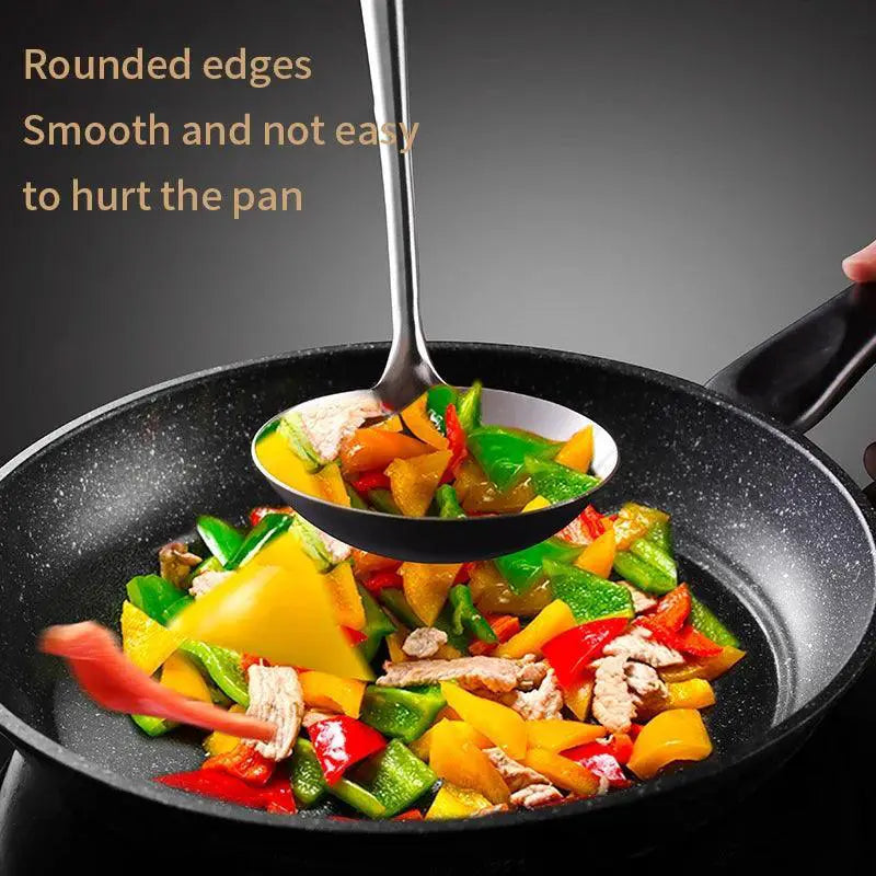 Stainless Steel Long Handle Wok Spatula Slotted Turner