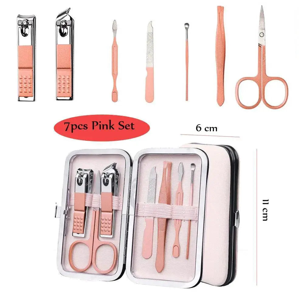 Stainless Steel Manicure And Pedicure Kit 18 Piece Set