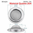 Stainless Steel Mesh Kitchen Sink Filter Strainer Bathroom Drain Screen