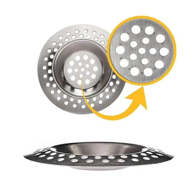 Stainless Steel Mesh Kitchen Sink Filter Strainer Bathroom Drain Screen