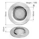 Stainless Steel Mesh Kitchen Sink Filter Strainer Bathroom Drain Screen