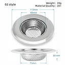 Stainless Steel Mesh Kitchen Sink Filter Strainer Bathroom Drain Screen
