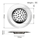 Stainless Steel Mesh Kitchen Sink Filter Strainer Bathroom Drain Screen
