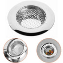 Stainless Steel Mesh Kitchen Sink Filter Strainer Bathroom Drain Screen