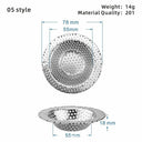 Stainless Steel Mesh Kitchen Sink Filter Strainer Bathroom Drain Screen