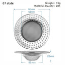 Stainless Steel Mesh Kitchen Sink Filter Strainer Bathroom Drain Screen