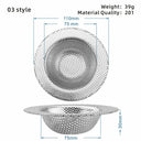 Stainless Steel Mesh Kitchen Sink Filter Strainer Bathroom Drain Screen