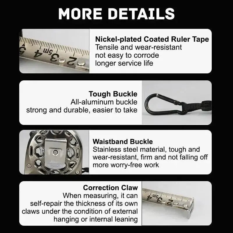 Stainless Steel Metric Tape Measure For Woodworking