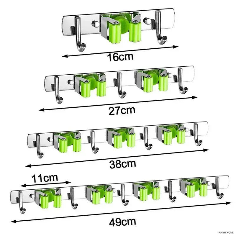 Stainless Steel Mop Holder Efficient Tool Storage Solutions