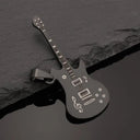 Stainless Steel Music Guitar Pendant Necklace for Men Ladies