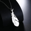 Stainless Steel Music Guitar Pendant Necklace for Men Ladies