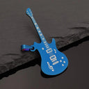 Stainless Steel Music Guitar Pendant Necklace for Men Ladies