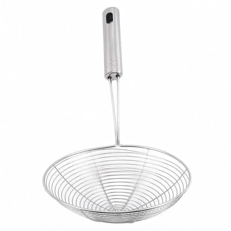 Stainless Steel Oval Skimmer Colander Eco Friendly Strainer