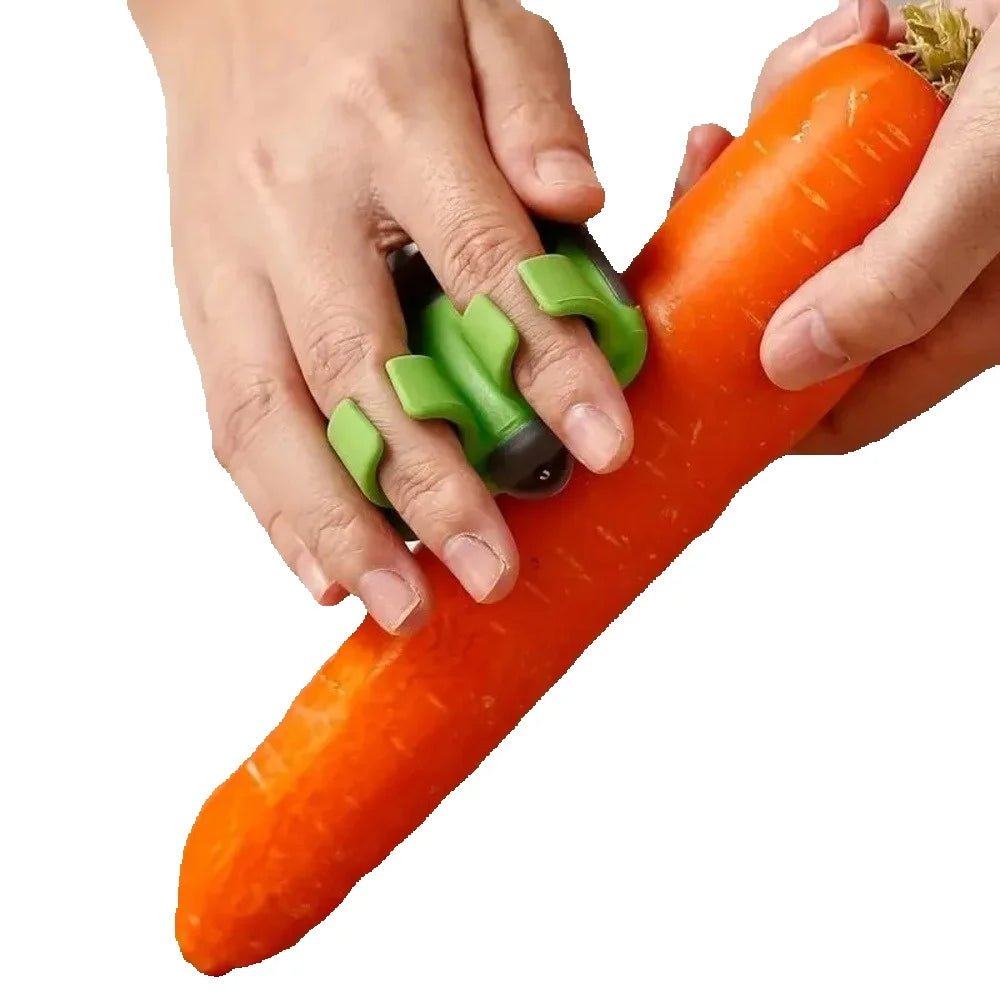 Stainless Steel Peeler With Non Slip Grip Black Greenish For Kitchen And Camping