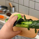 Stainless Steel Peeler With Non Slip Grip Black Greenish For Kitchen And Camping