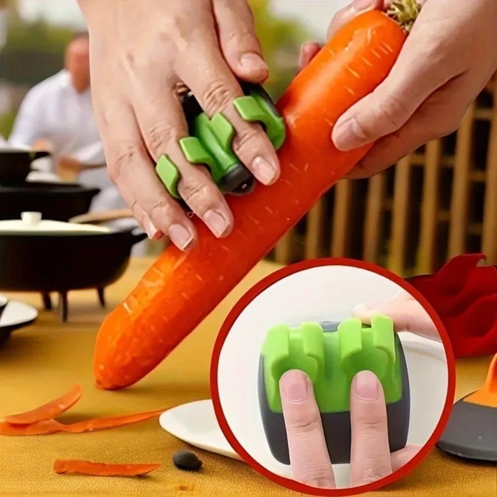 Stainless Steel Peeler With Non Slip Grip Black Greenish For Kitchen And Camping