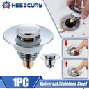 Stainless Steel Pop-Up Sink Strainer Hair Catcher Stopper