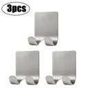 Stainless Steel Razor Holder Wall Organizer with Hooks Rack